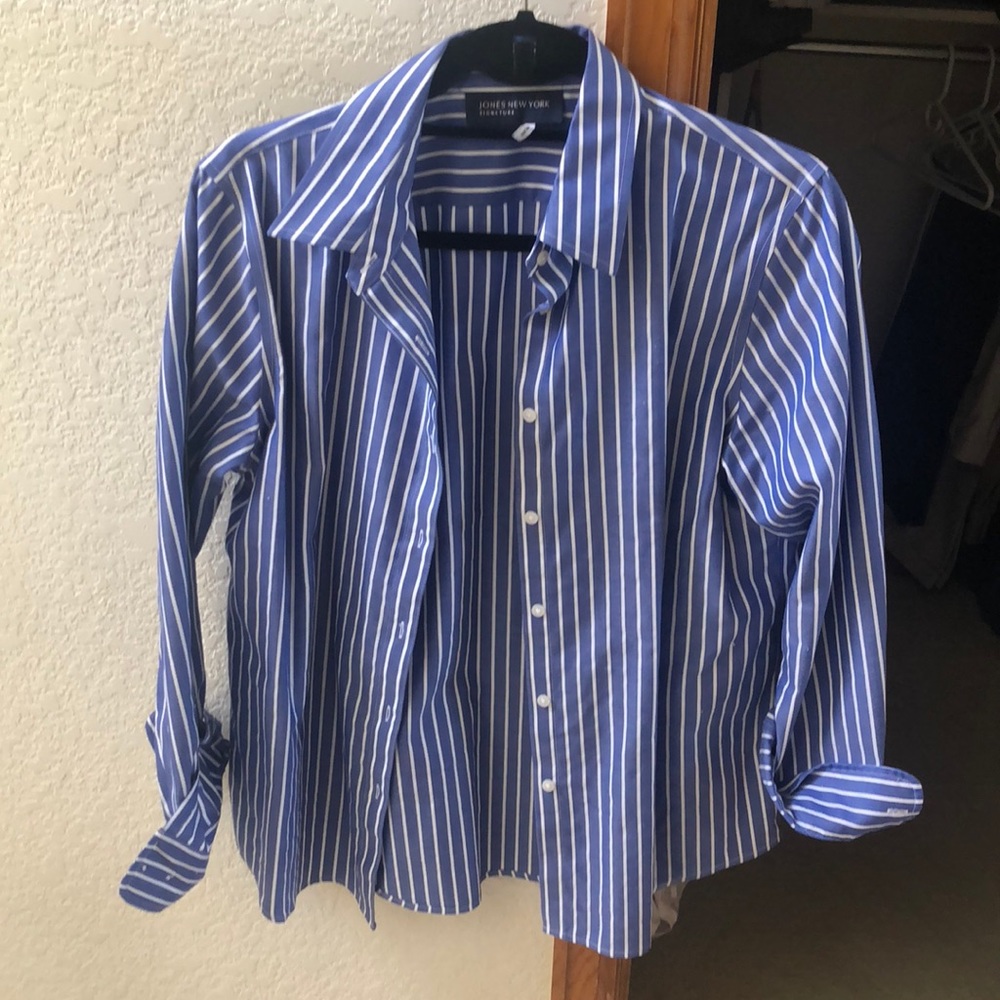 Striped button up